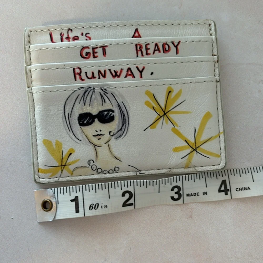 Brighton GUC card case wallet insert “Life’s A Get Ready Runway” rare find 2014